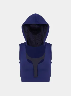 Women's Hooded Sports Bra - Navy