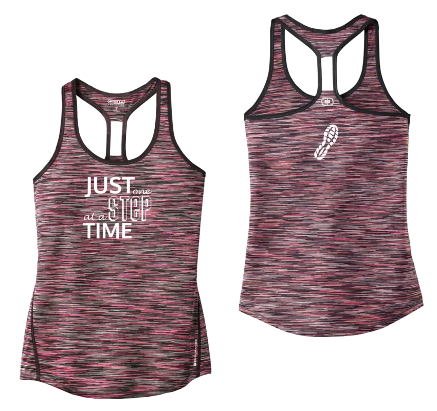 Women's Reflective Tank Top - Just One Step at a Time