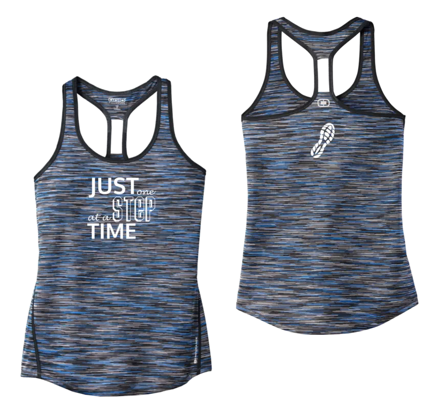 Women's Reflective Tank Top - Just One Step at a Time