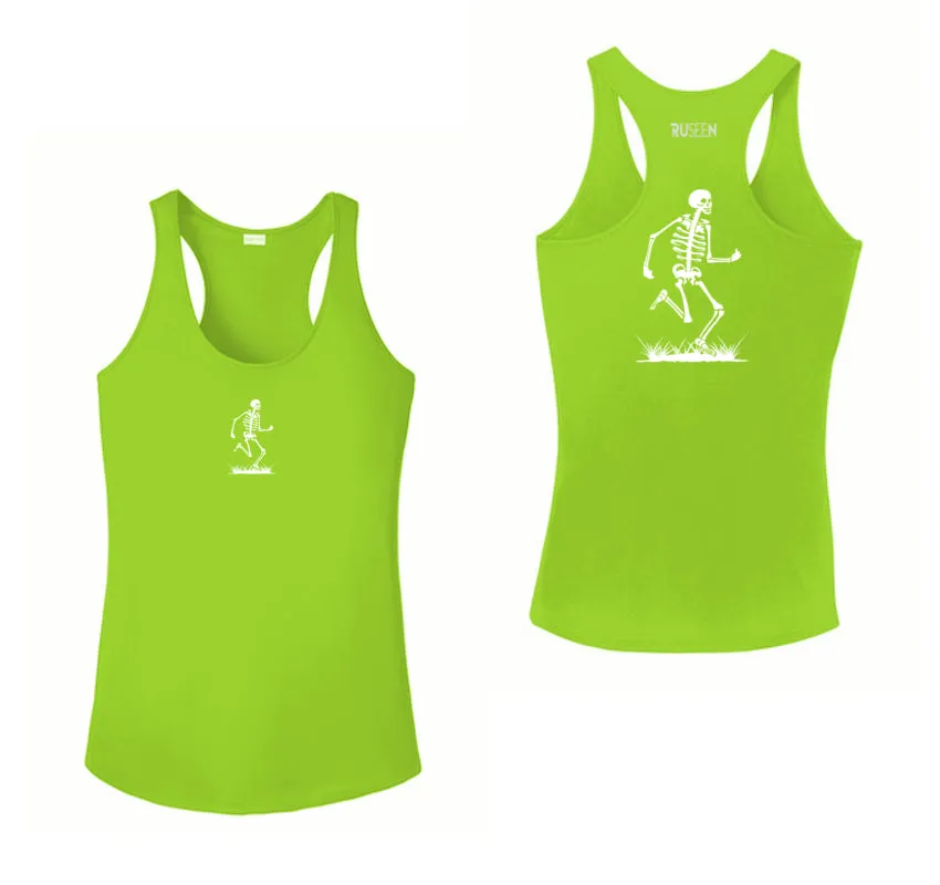 Women's Reflective Tank Top - Skeleton