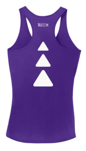 Women's Reflective Tank Top - Triangles