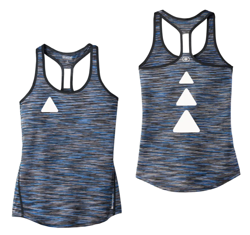 Women's Reflective Tank Top - Triangles