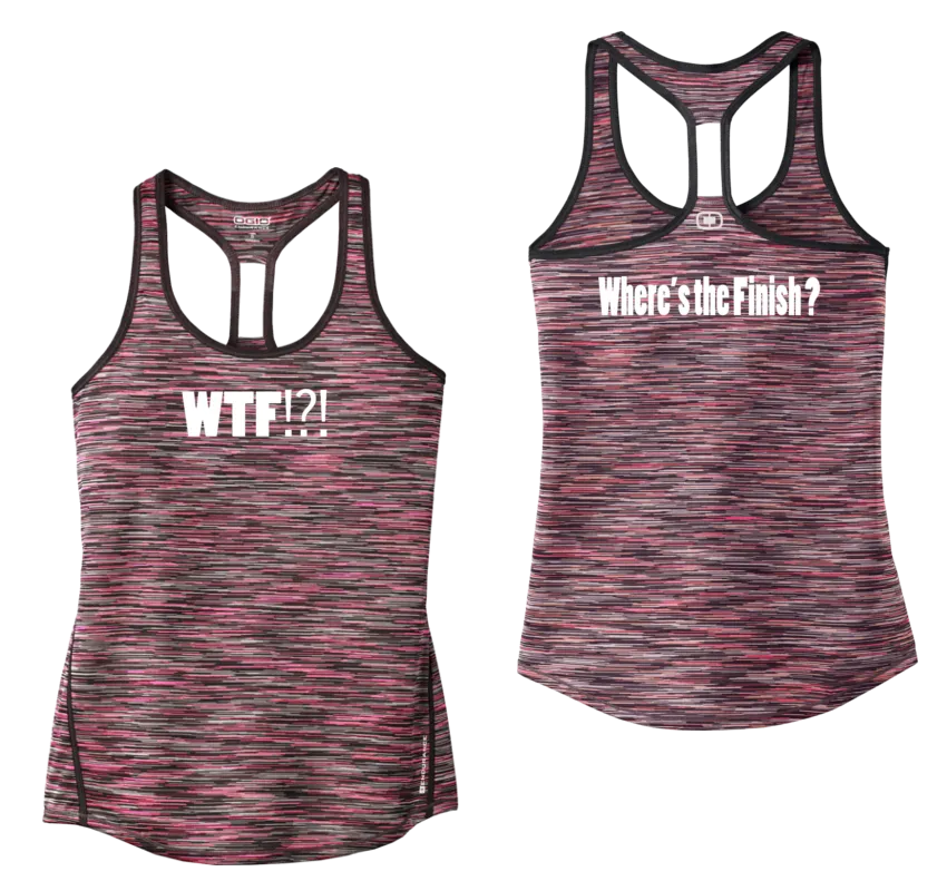 Women's Reflective Tank Top - Where's the Finish?