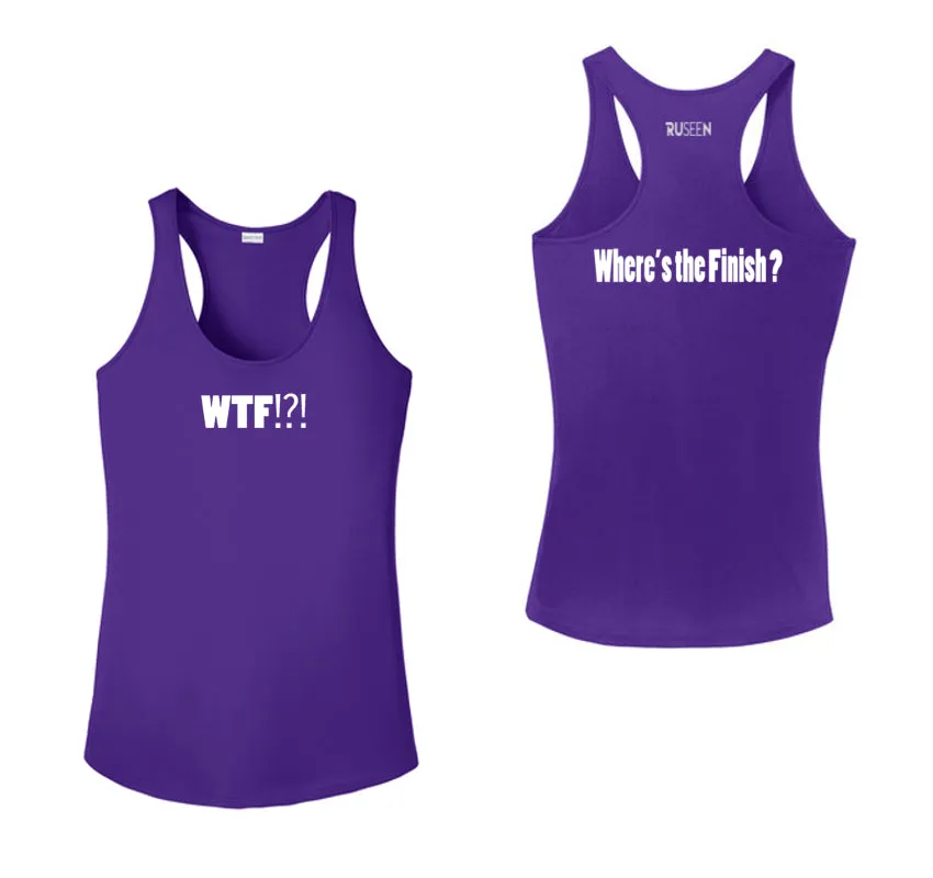 Women's Reflective Tank Top - Where's the Finish?