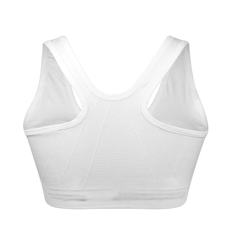 Women's Zipper Push Up Sports Bras,Plus Size Padded Wirefree Breathable Sports Tops,Fitness Gym Yoga Sports Bra Top