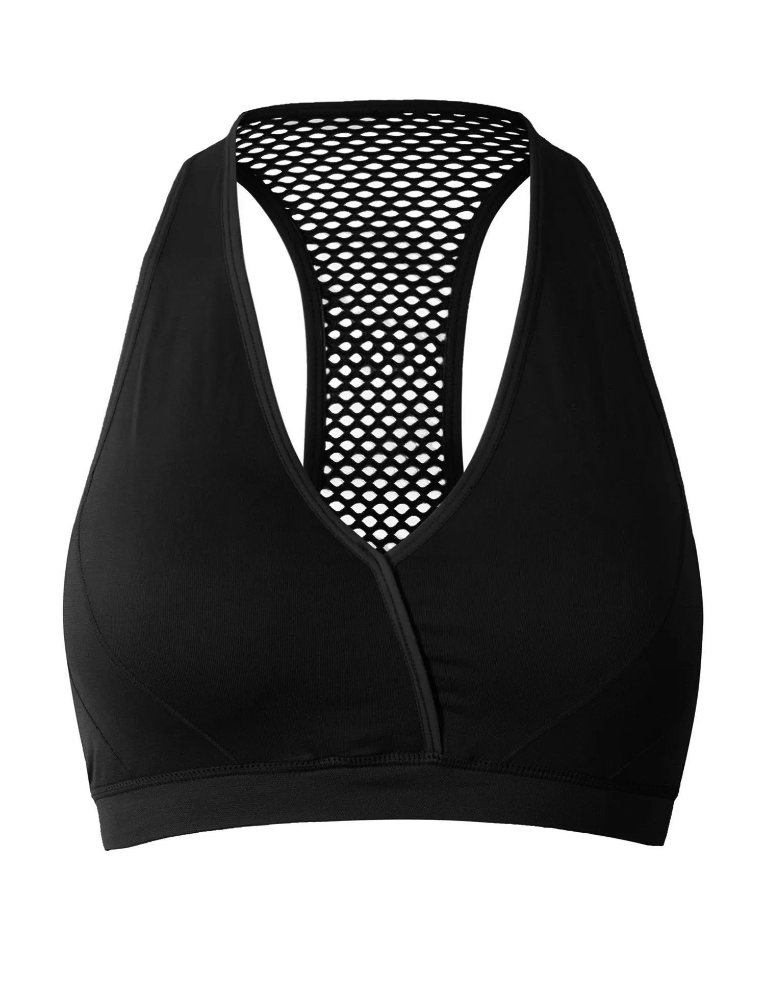 Workout Running Gym Full Support Racerback Sports Bra Top